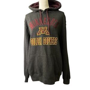 Minnesota Golden Gophers Hoodie Adult M Gray Campus Heritage Sweatshirt‎ Logo